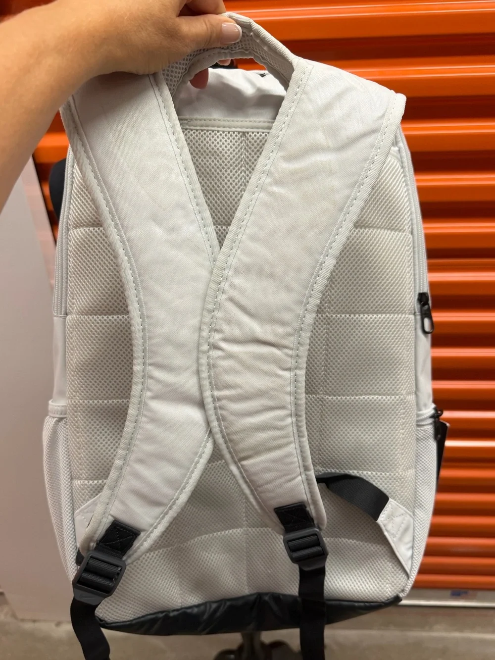 NWT Nike Men’s White and Black Backpack with Lime Swoosh